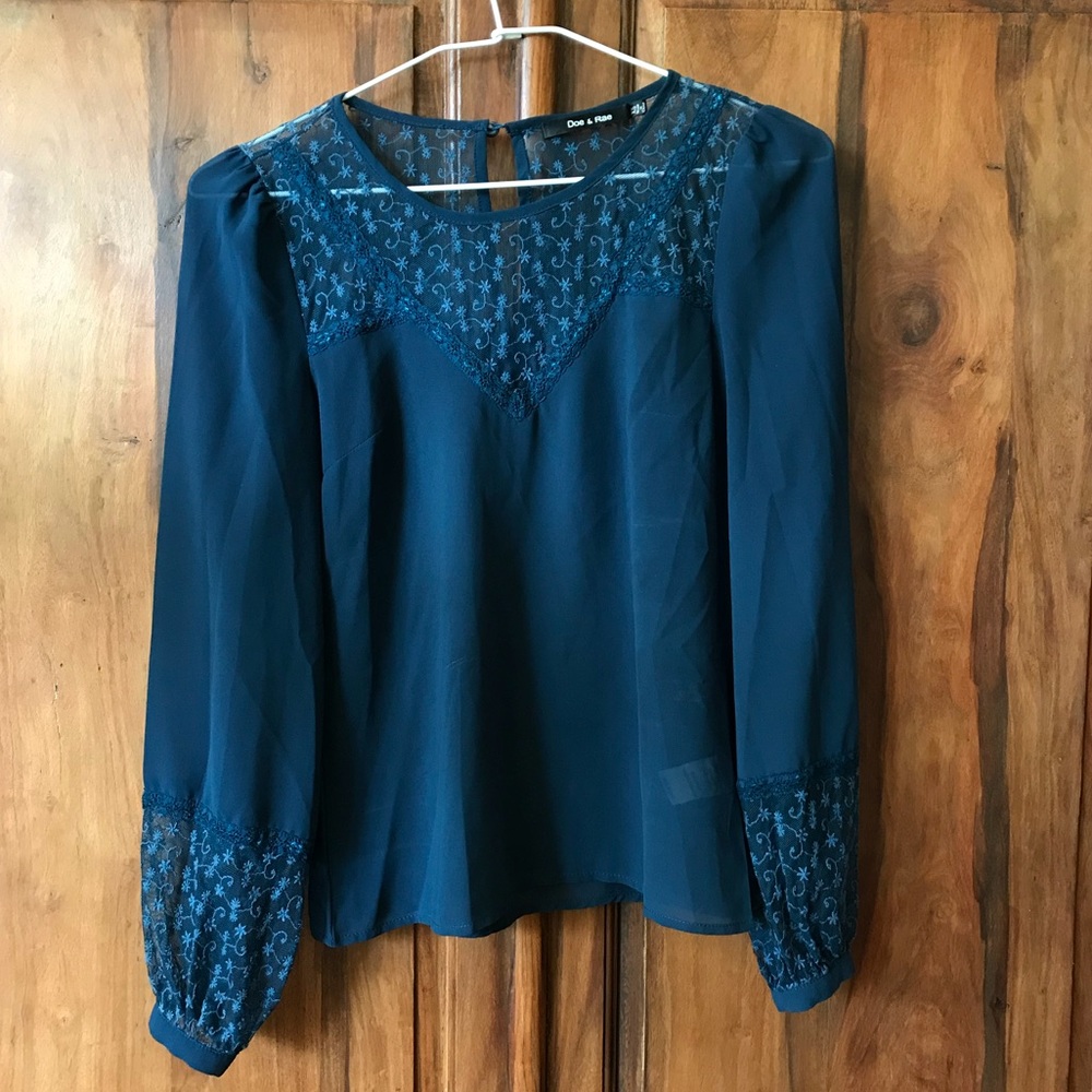 Doe and Rae embroidered blouse